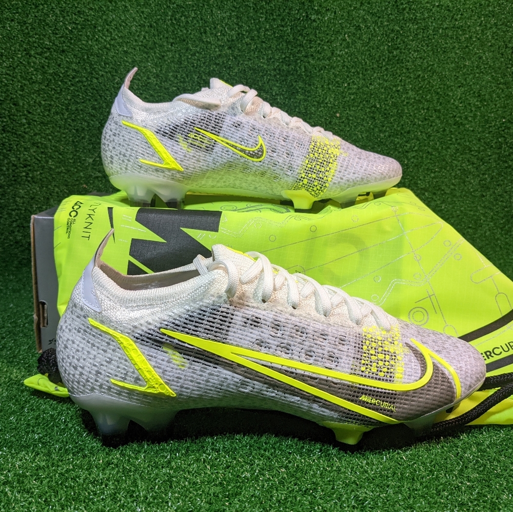 Nike Mercurial Vapor 14 Elite FG 'White Volt' Soccer Cleats